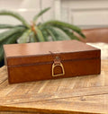 Leather Jewellery Box Tan