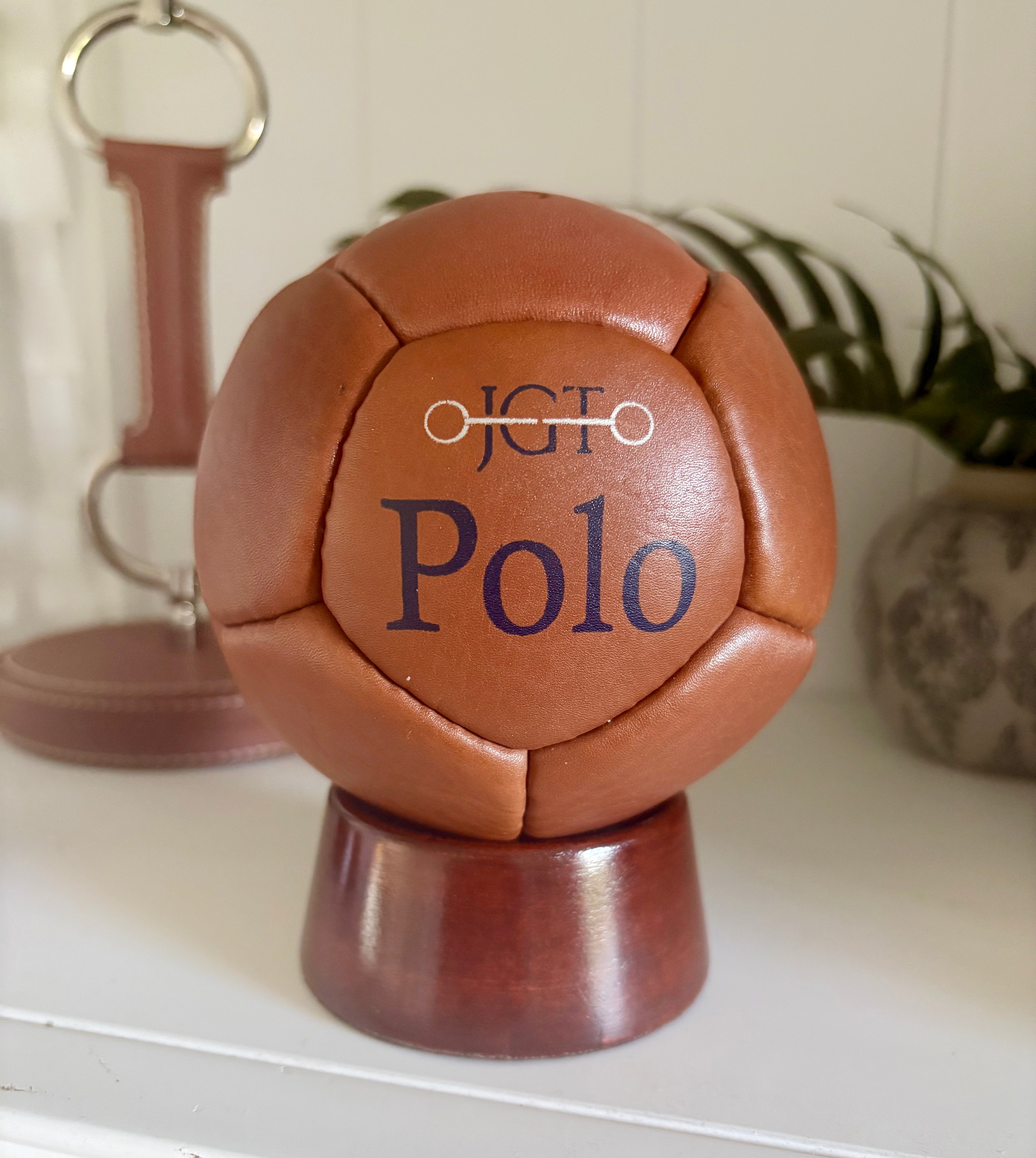 Decorative  Leather Indoor Polo Ball