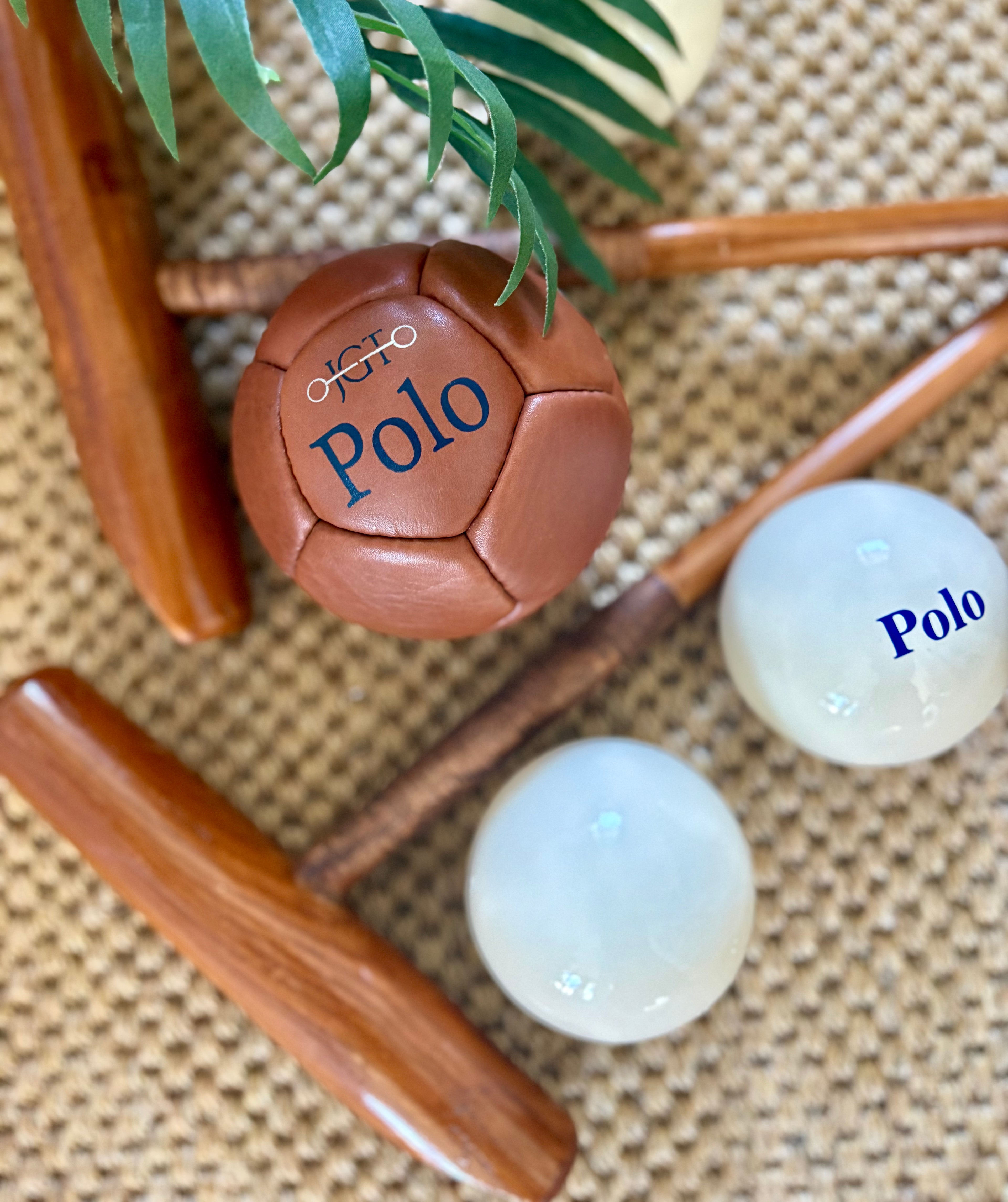Decorative  Leather Indoor Polo Ball