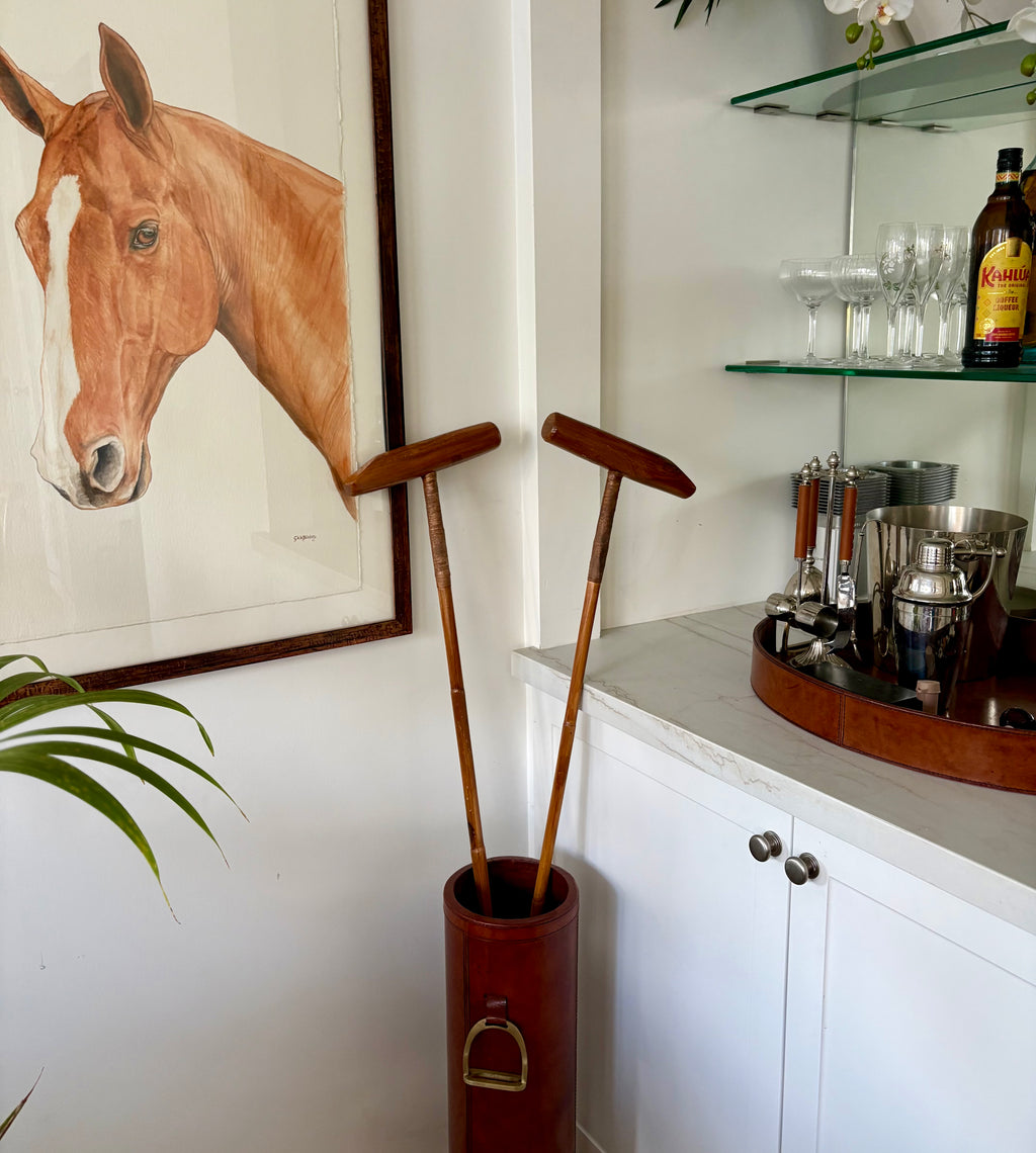Vintage Polo Mallets.