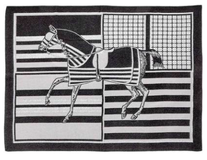 Palio Horse Luxury Throw - Black