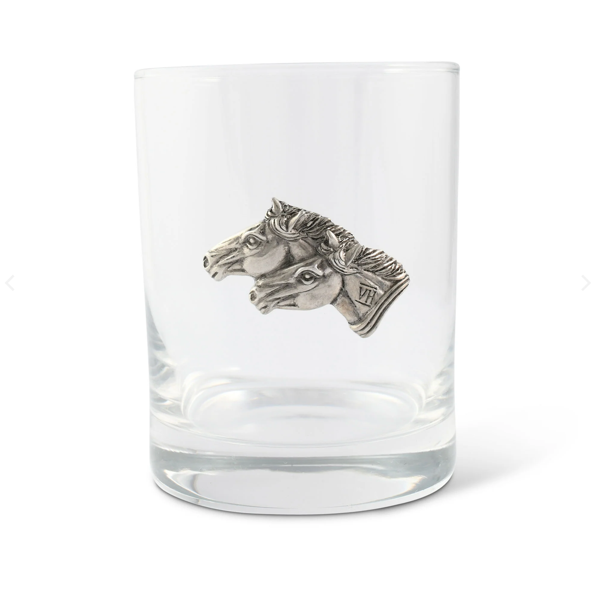 Horse Double Old Fashioned Glasses Set of 2