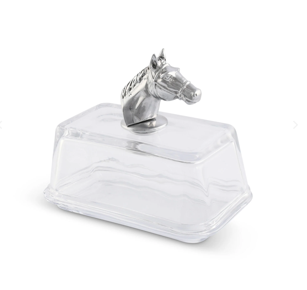 Horse Head Butter Dish