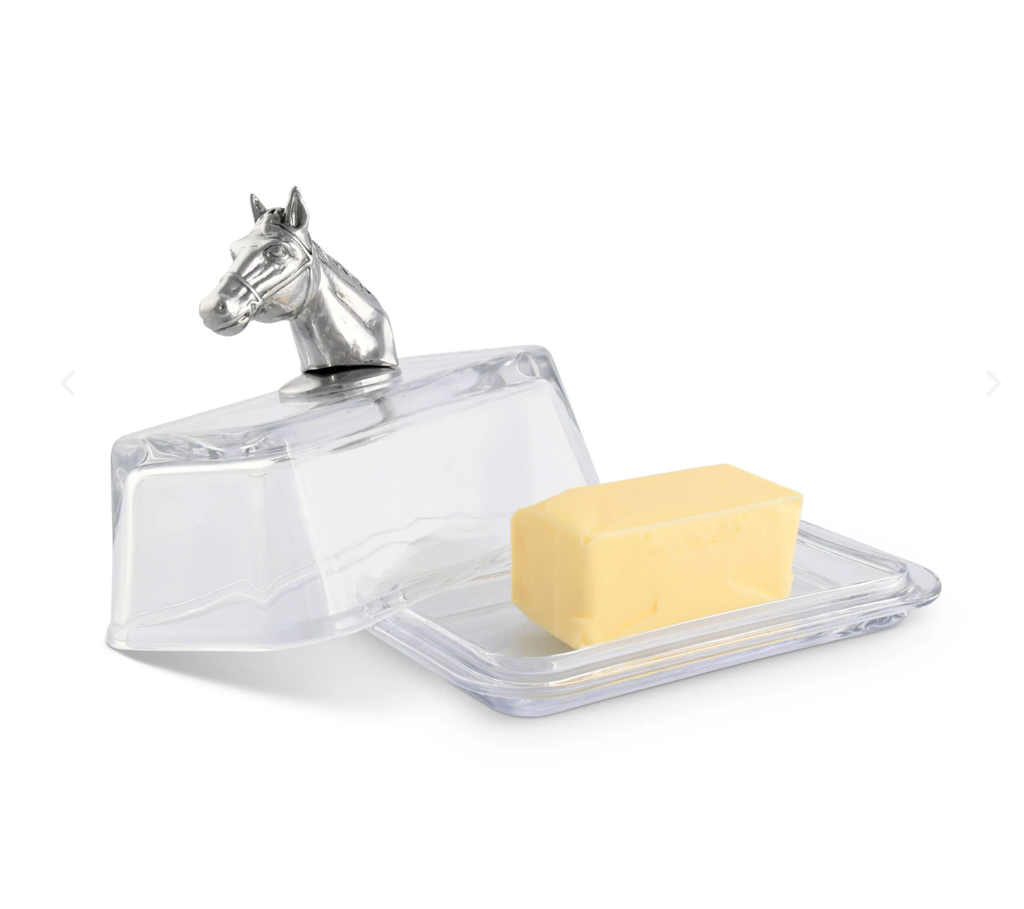 Horse Head Butter Dish