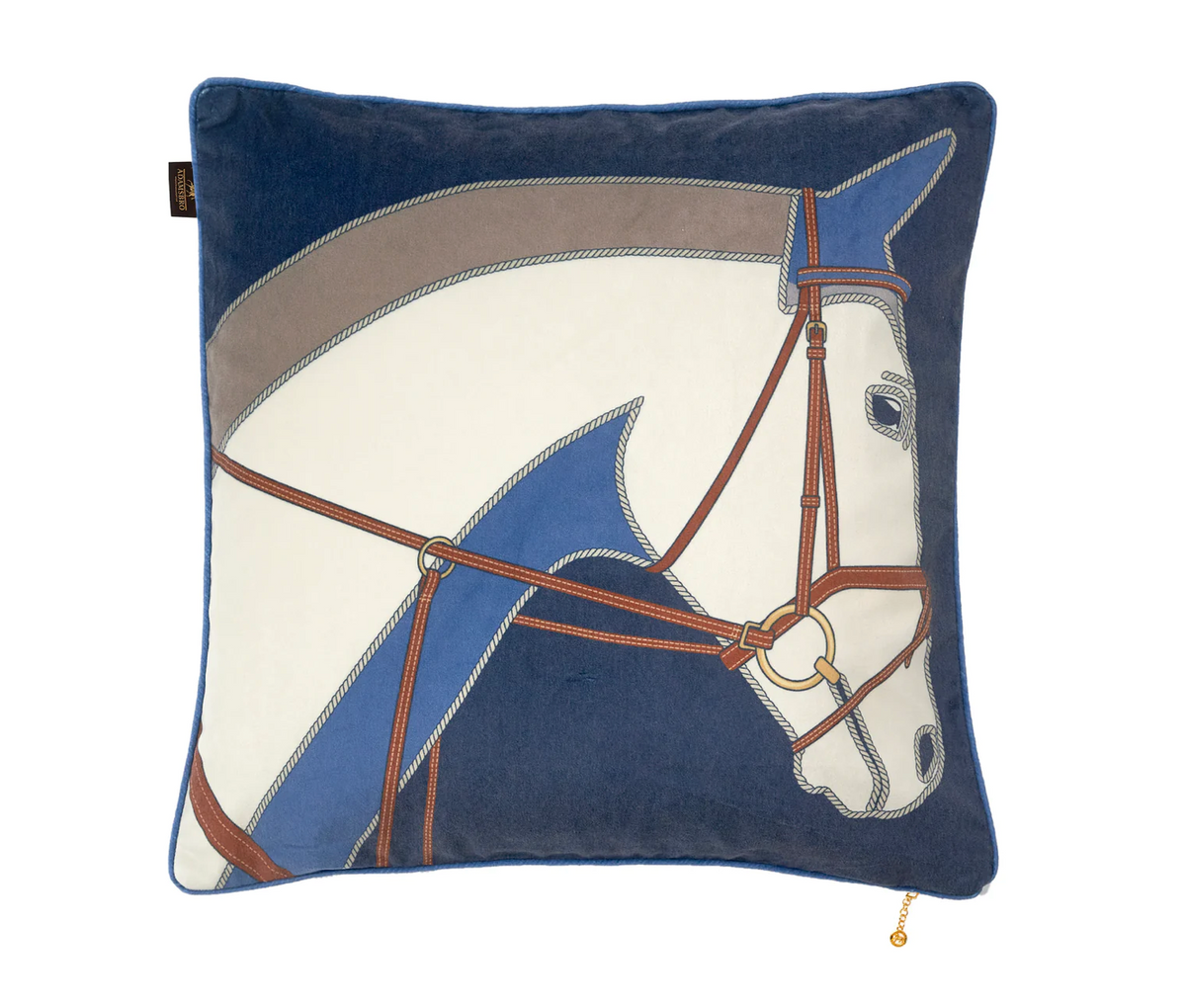 Adamsbro Cheval Cushion Navy