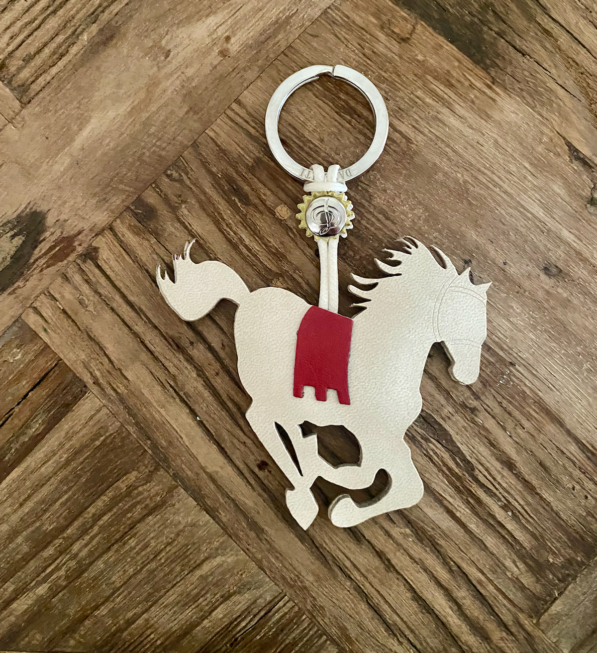 Galloping  Horse Key Ring