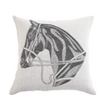 Polo Pony Cushion Grey