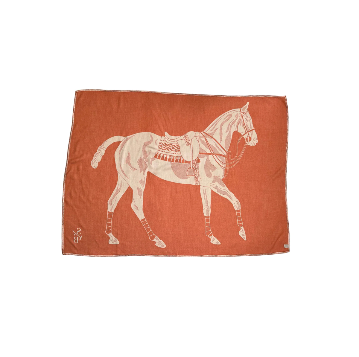 Polo Pony Luxury Throw Mandarin