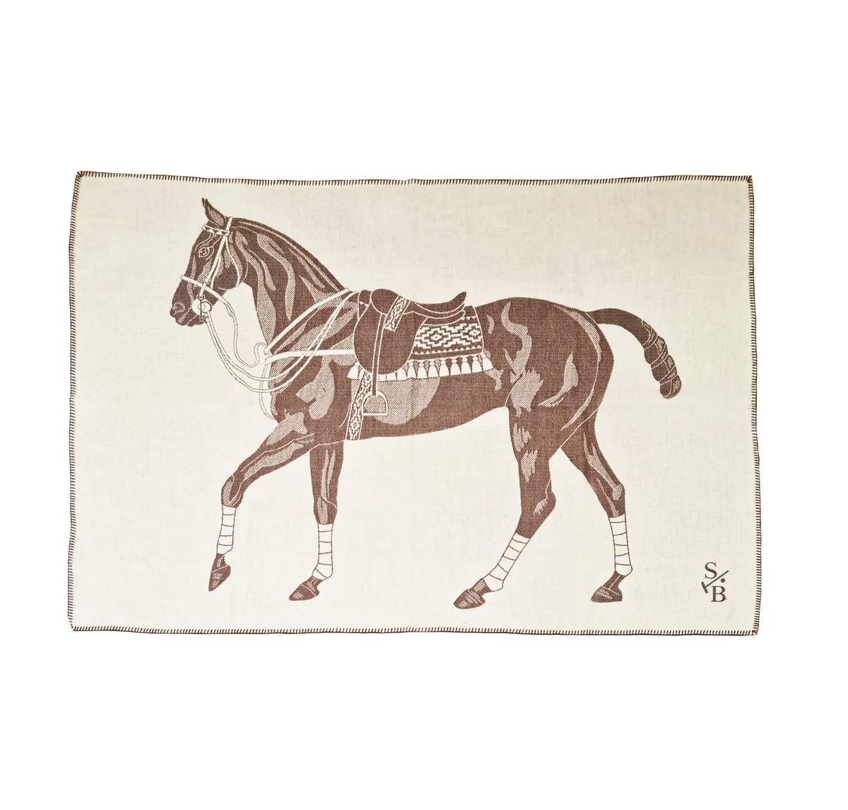 Polo Pony Luxury Throw Chocolate