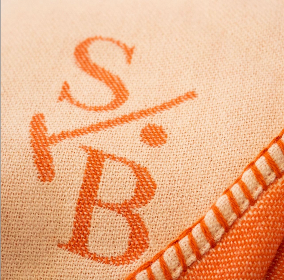 Polo Pony Luxury Throw Mandarin