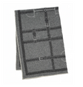Adamsbro New Zealand Wool Strap Throw Grey