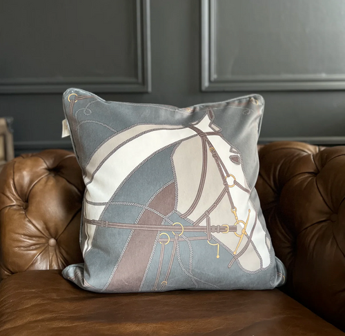 Adamsbro Cheval Cushion Green