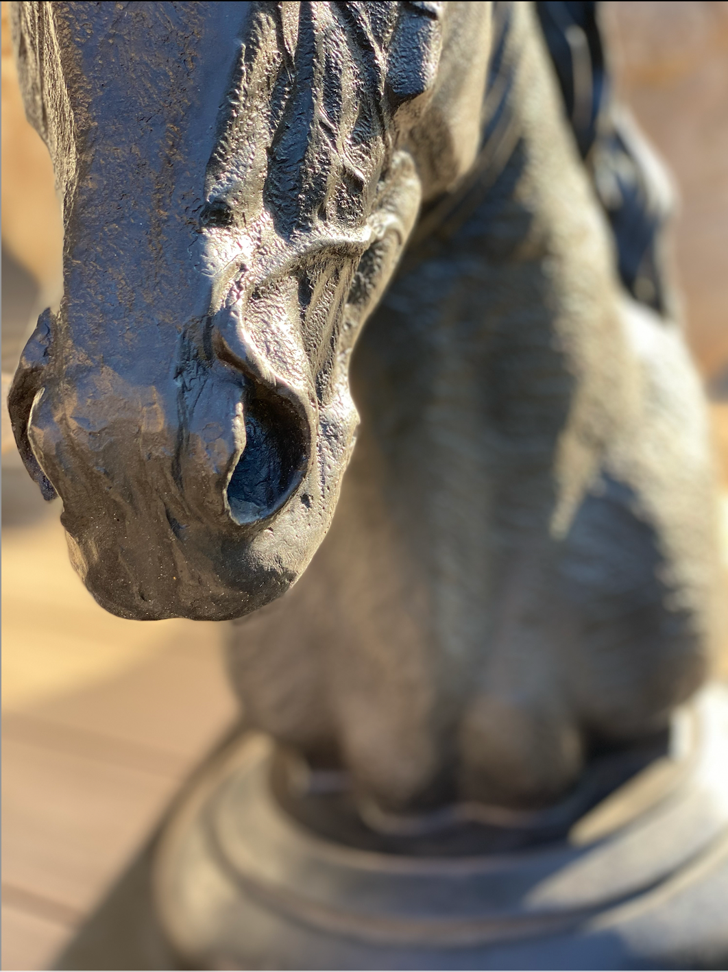 'Equus Study 1'  Bronze Gate Toppers - Set of two.