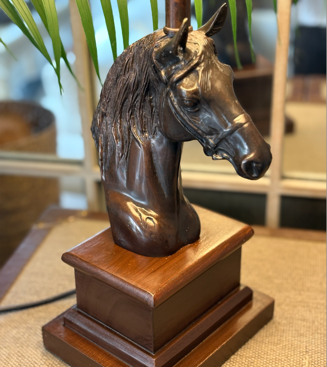 Bronze Horse Head Lamp