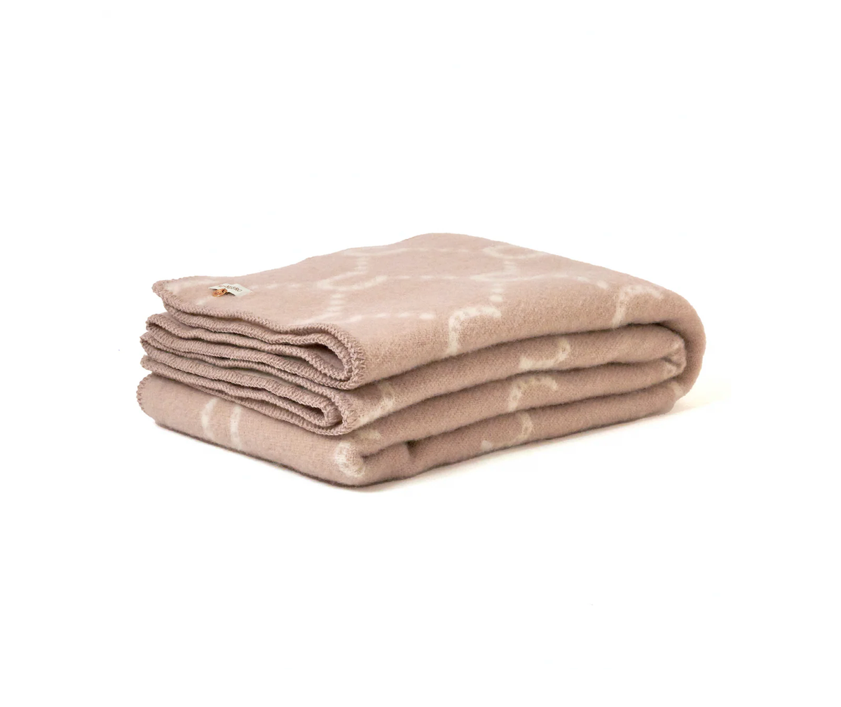 New Zealand Wool Horse Shoe Throw Pink