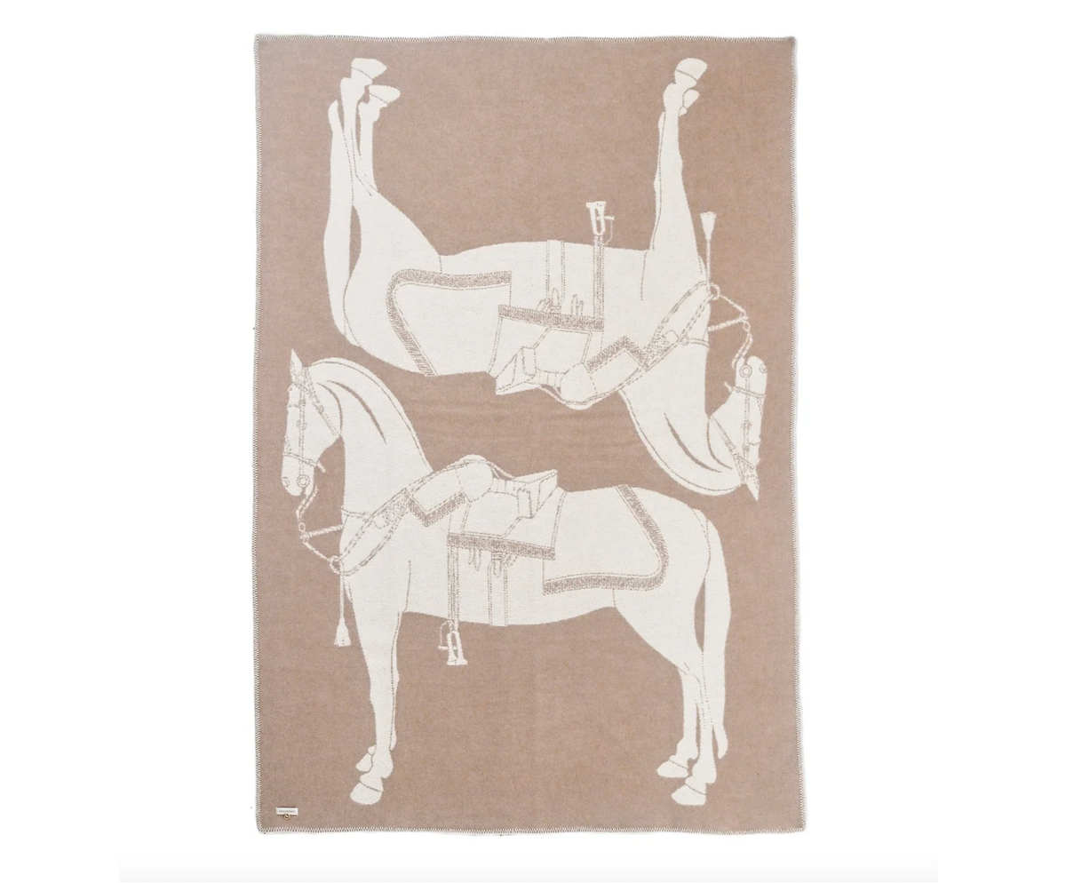 Adamsbro NZ Wool Horses Throw