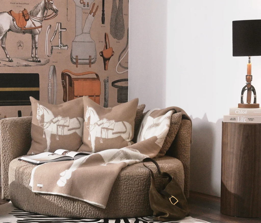 Adamsbro NZ Wool Horses Throw