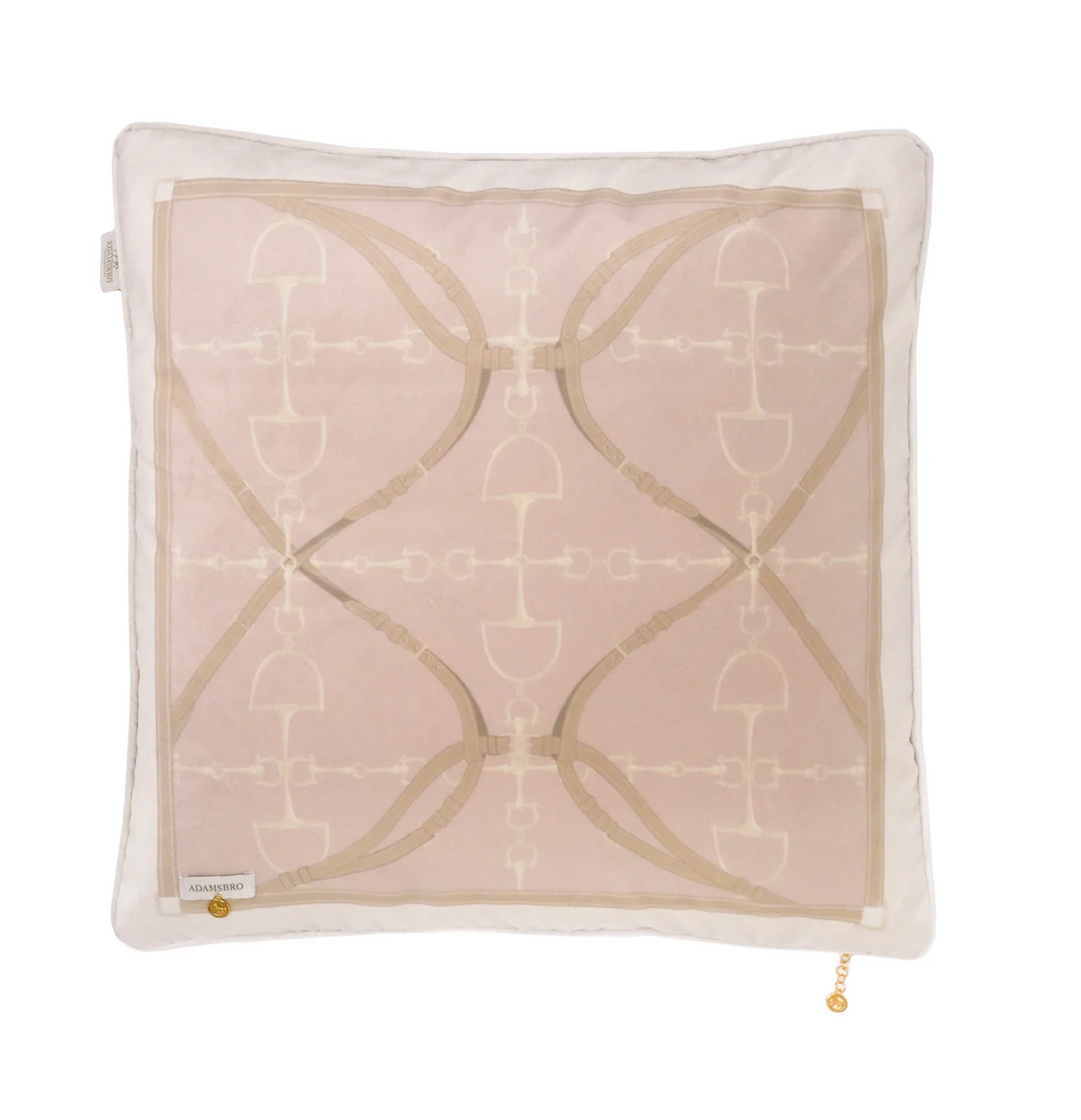 Adamsbro Luxe Horse Bit Cushion Powder Pink