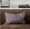 Petit Horse Lumbar Cushion Mud