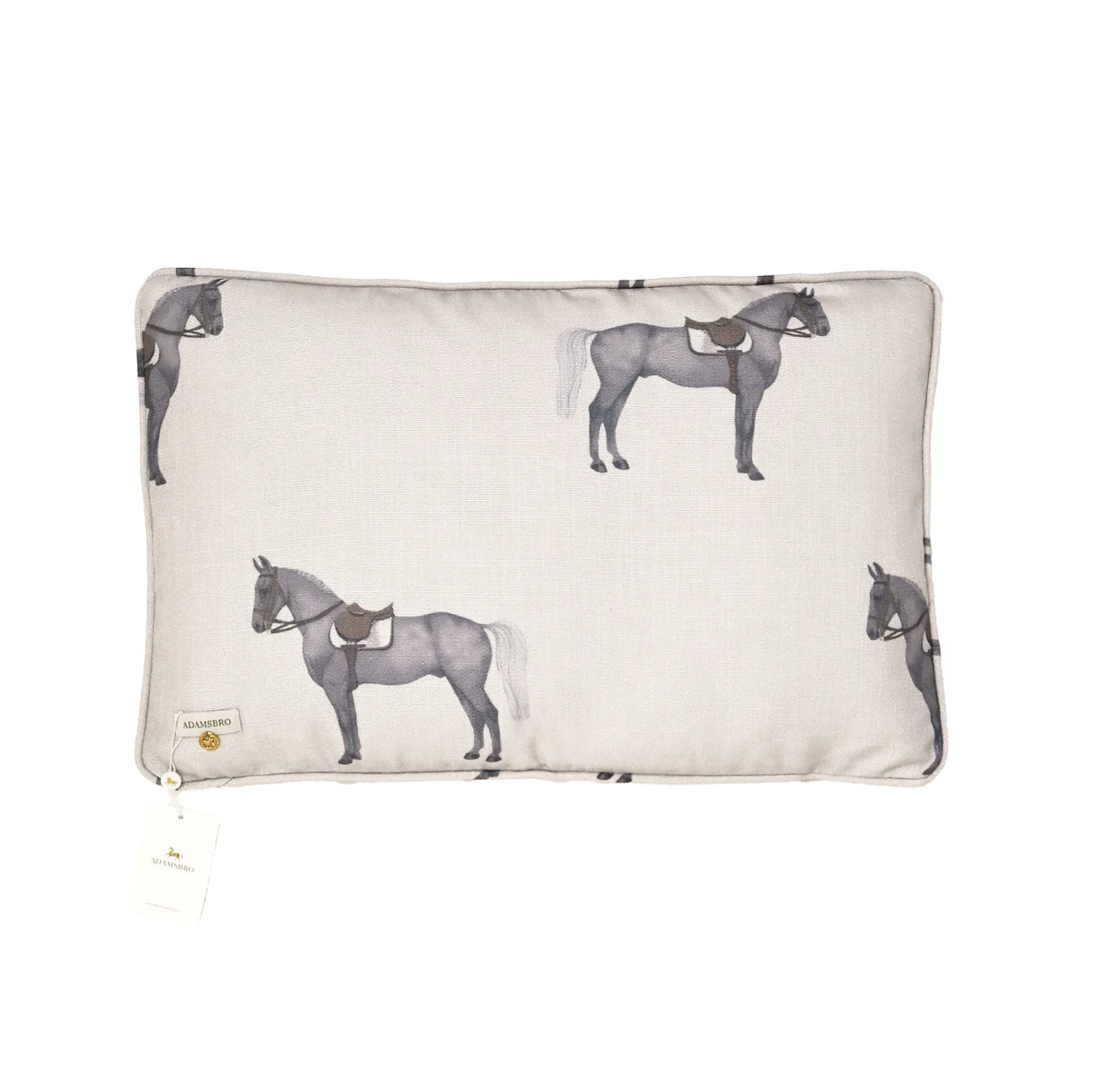 Petit Horse Lumbar Cushion Off White