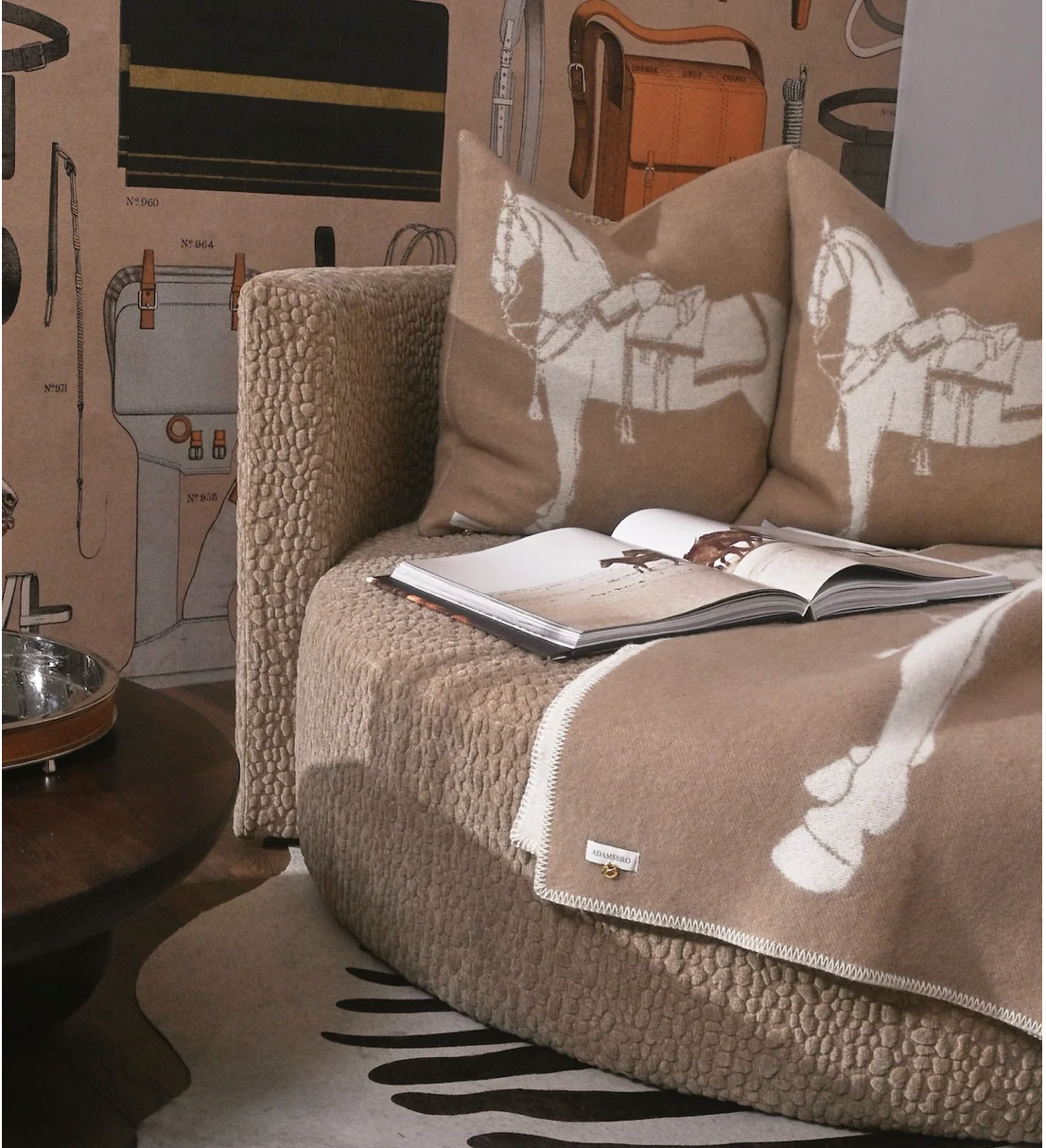Adamsbro Horse NZ Wool Cushion