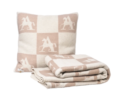 Adamsbro Check New Zealand Wool Cushion