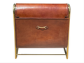 Equestrian Leather Magazine Holder Tan
