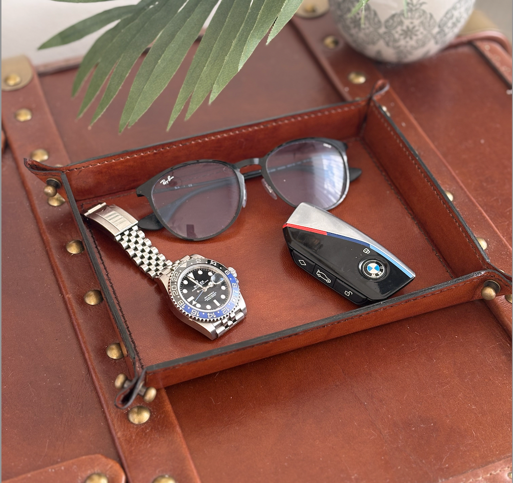 Leather Valet Tray