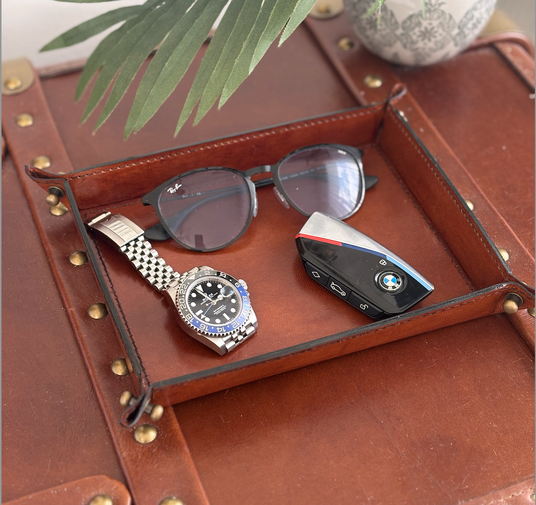Leather Valet Tray