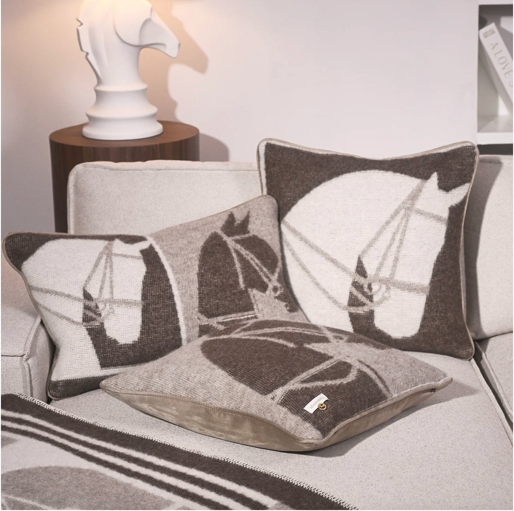 Horses NZ Wool Cushion 60cm x 40cm