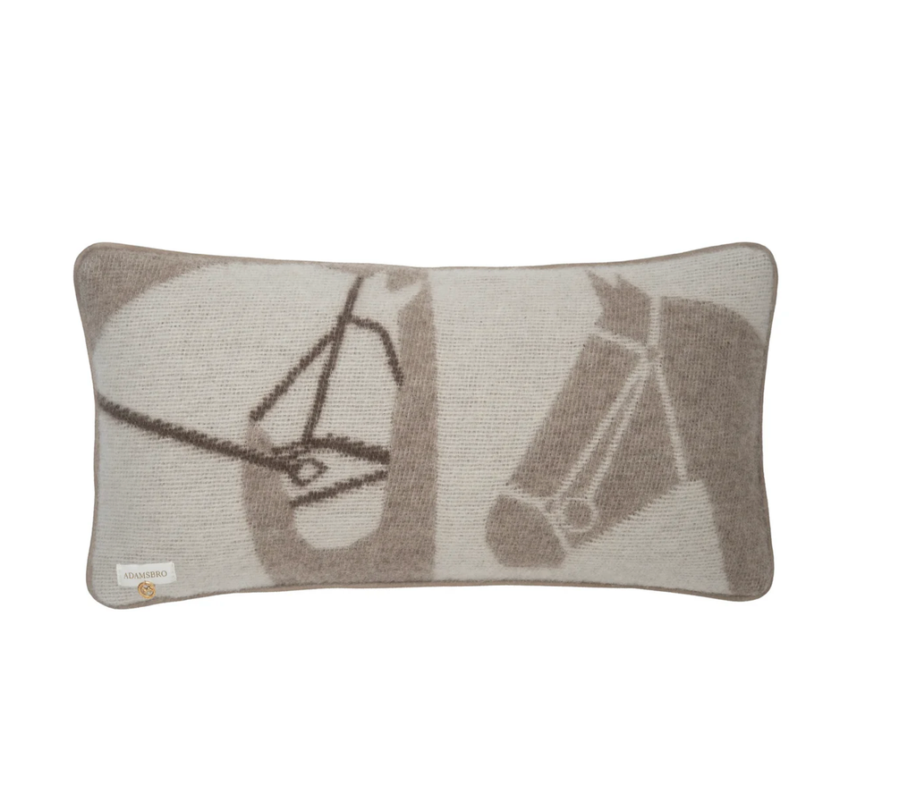 Horses NZ Wool Cushion 60cm x 30cm