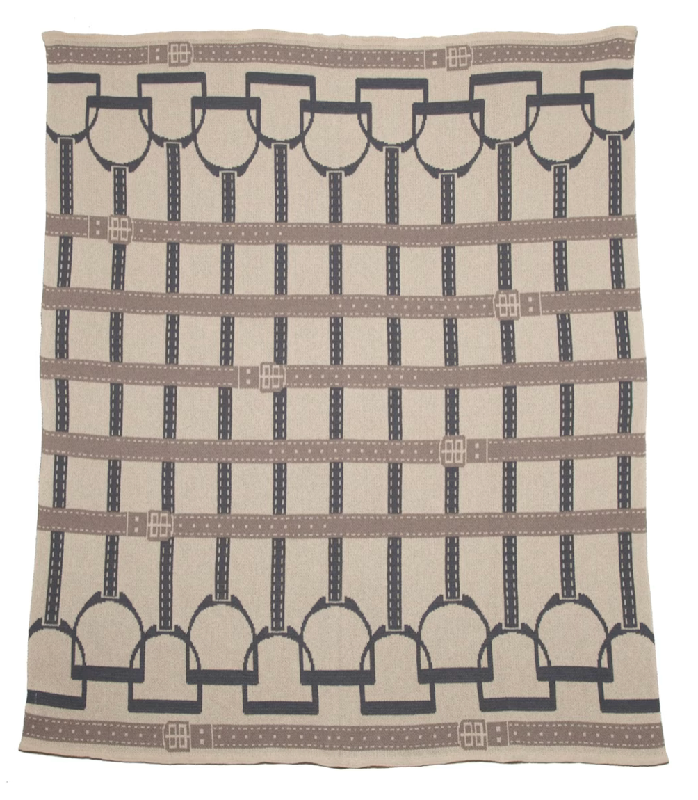 Cotton Stirrup Throw - Beige