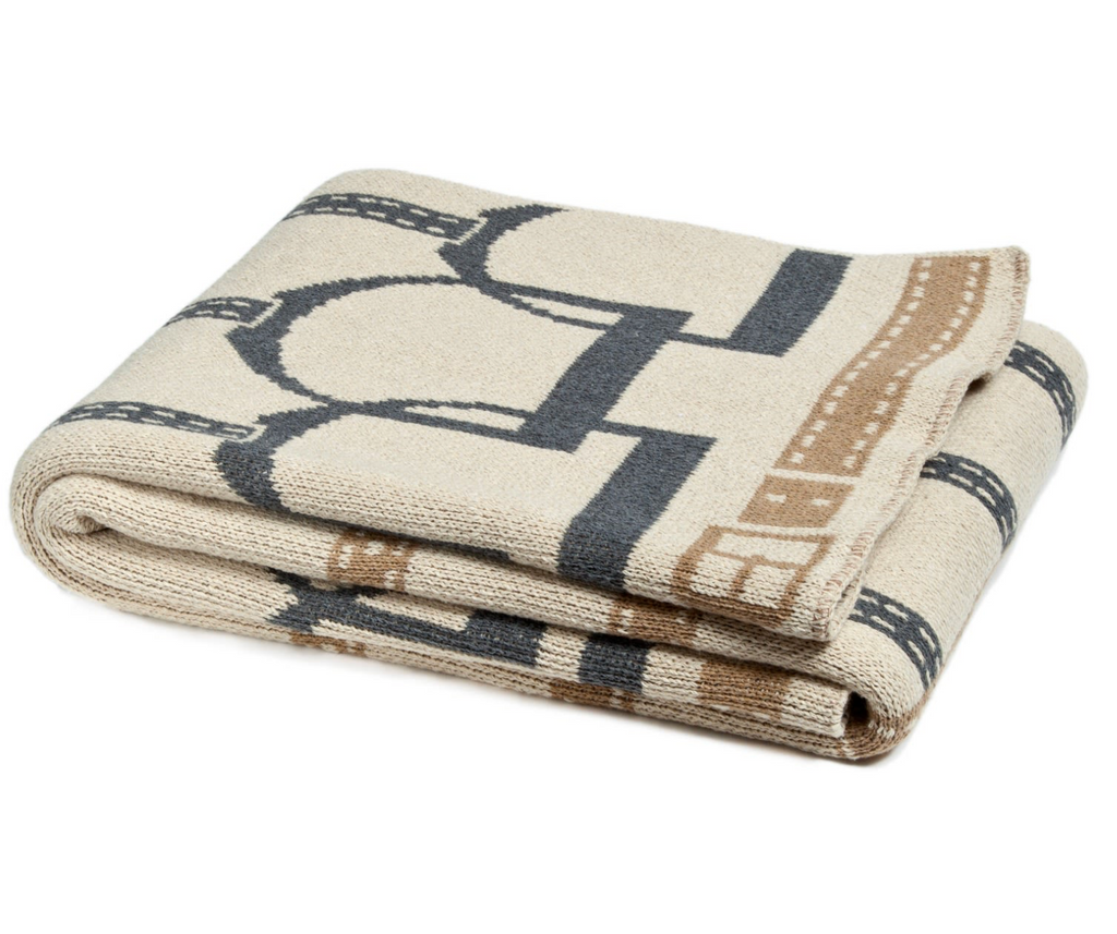 Cotton Stirrup Throw - Beige