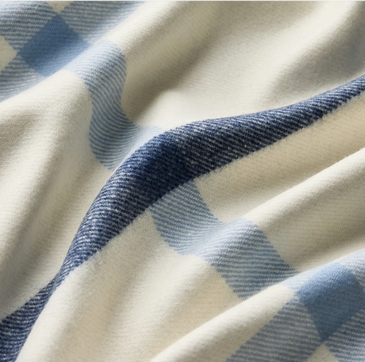 Summer Plaid Throw-Sleepy Bay Blue
