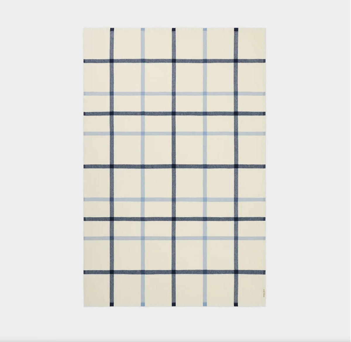Summer Plaid Throw-Sleepy Bay Blue