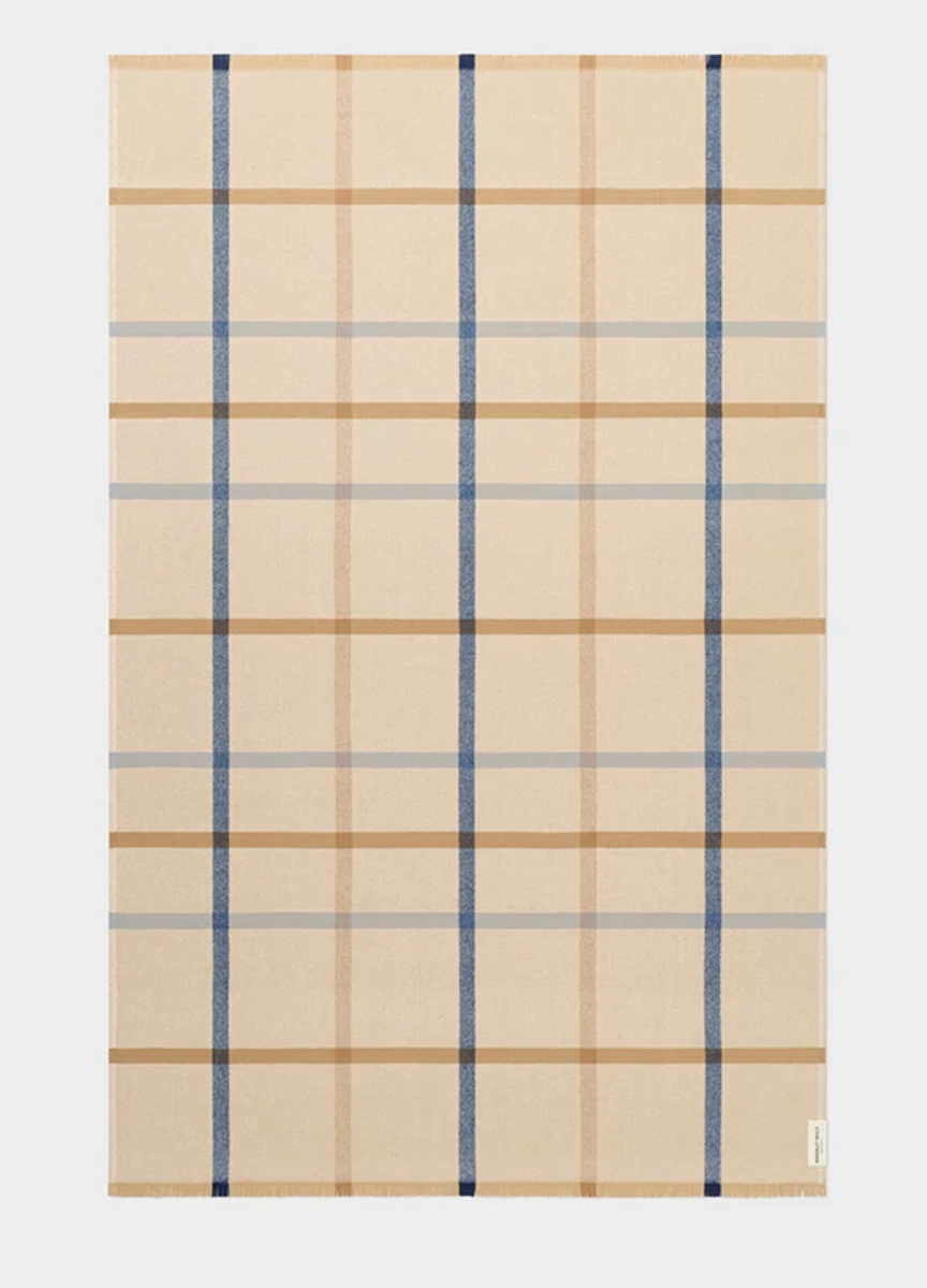 Summer Plaid Throw in Sandy Bay